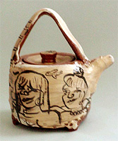 "Golden Day Teapot" - Kirk Mangus, Copyright 2001, Modern Tea Party -- Click to Expand...