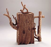 "Wood Block T-Pot" -        Ah Leon, Copyright 2001, Modern Tea Party -- Click to Expand...