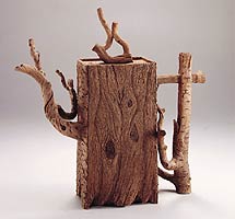 "Wood Block T-Pot" - Ah Leon, Copyright 2001, Modern Tea Party -- Click to Expand...