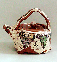"Sea Life Teapot #1" - Kirk Mangus, Copyright 2001, Modern Tea Party -- Click to Expand...