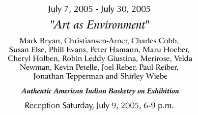 Art as Environment - Click for Details...