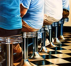 Lunch at Vic's, Copyright 2005, Ken Waterstreet -- Click to Expand...