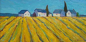 Cottage in a Field of Yellow, Copyright 2005, Leslie Toms -- Click to Expand...