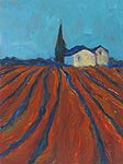 Two Houses with Field, Copyright 2005, Leslie Toms -- Click to Expand...