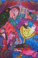 Ode to Chagall, Copyright 1999, Davina Dubnick -- Click to Expand...