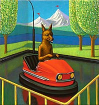 Bumper-Car Dog, Copyright 2007, John Tarahteeff -- Click to Expand...