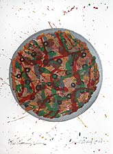 De Kooning Take-Home Pizza 2, Copyright 1988, David Gilhooly -- Click to Expand...