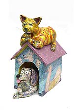 The Cat is on the Doghouse, Copyright 2003, Gary Dinnen -- Click to Expand...