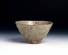 Tea Bowl with Black Bean Ash Glaze, Copyright 2003, Peter Hamann -- Click to Expand...