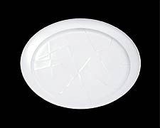 White Porcelain Platter with Carved Pattern, Copyright 2003, Peter Hamann -- Click to Expand...