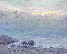 Sunlight Breaking through Winter Fog, Copyright 2000, Jian Wang -- Click to Expand...