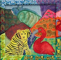 Taking Ple-Zoo-Re with Zoo�s Tiger, Red 	Ibis �N Friends, Copyright 1994, Maija Peeples -- Click to Expand...