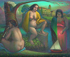 The Bathers, Copyright 2002, John Tarahteeff -- Click to Expand...