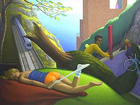 The Felled Cypress, Copyright 2004, John Tarahteeff -- Click to Expand...