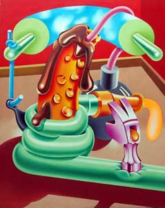 Gary Pruner - Outside Inside - Oil on Canvas - 1969