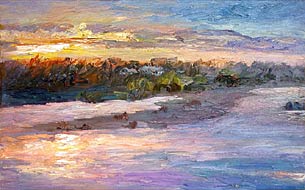 Sunrise, American River in Early Spring, Copyright 2003, Jian Wang -- Click to Expand...
