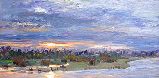 Sunrise, American River in Spring, Copyright 2003, Jian Wang -- Click to Expand...