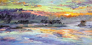 Sunrise, American River in Winter, Copyright 2003, Jian Wang -- Click to Expand...