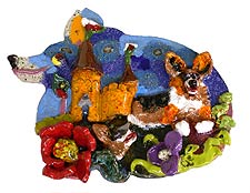 Corgi Castle Plaque, Copyright 2002, Maija Peeples -- Click to Expand...