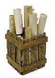 Bark Box #1 with Scrolls, Copyright 1998, Sylvia Hyman -- Click to Expand...