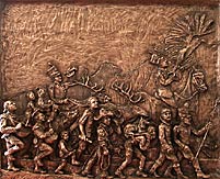 John Battenberg, Copyright 2002, "Gates of Arcadia Exterior Procession (Panel 1)" -- Click to Expand...