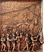 John Battenberg, Copyright 2002, "Gates of Arcadia Exterior Procession (Panel 2)" -- Click to Expand...
