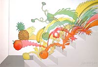 Fruit Descending the Staircase, Copyright 1987, David Gilhooly -- Click to Expand...