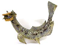 Triassic Fish with sub-sandwich, Copyright 2003, Fred C. Gordon -- Click to Expand...