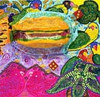 Cheeseburger in Parrot Dice, Copyright 2003, Maija Peeples -- Click to Expand...