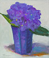 Hydrangeas in Blue, Copyright 2004, Leslie Toms -- Click to Expand...