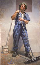 Mr. Pink Sweeps Up, Copyright 2002, Jorg Dubin -- Click to Expand...