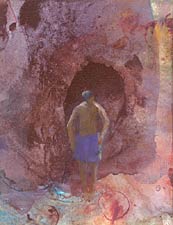 Wading Figure with Cave, Copyright 2006, Laureen Landau -- Click to Expand...