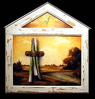 Nude Woman Behind Asparagus, Copyright 1998, Myron Stephens -- Click to Expand...