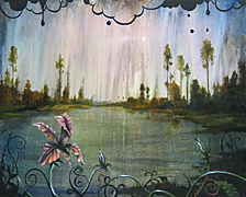 The Flower that Grew in the Woods, Next to the Lake Behind the House, Copyright 2005, Myron Stephens -- Click to Expand...